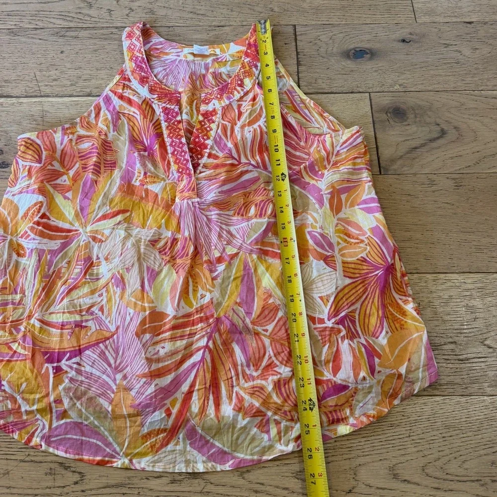 C&C California Tropical Skirt Set L & XL Pink Orange Boho Summer (2118)‎